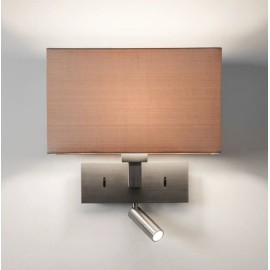 Park Lane Reader LED Wall Light in Matt Nickel IP20 LED E27/ES Switched (no shade) Astro 1080030