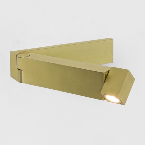 Tosca LED Swing Arm Wall Light in Matt Gold 2.2W 2700K 61lm Switched IP20 rated Astro 1157007