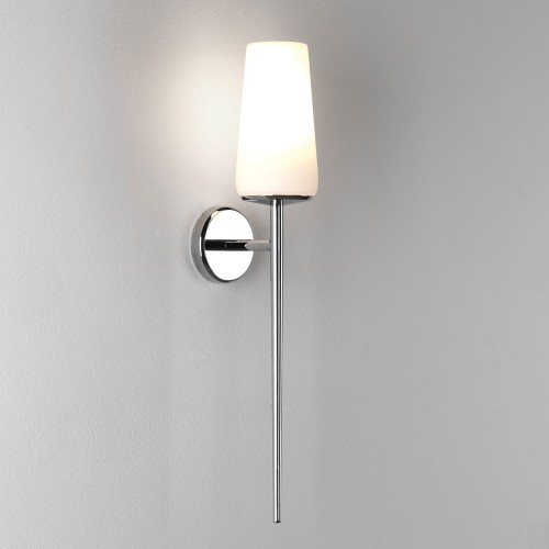 Beauville Bathroom Wall Lamp in Polished Chrome IP44 rated using 1 x 40W E27/ES (shade not included), Astro 1388001