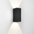 Kinzo 260 Textured Black Wall LED Lamp for Up/Down Lighting 15.1W 2700K IP20 rated Dimmable Astro 1398013