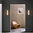 io 420 LED Bathroom Wall Light in Matt Gold with Glass Diffuser 6.5W LED 3000K Dimmable IP44 Astro 1409006