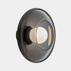 Trip Glass Wall Light 260mm Diameter with Smoked Glass Diffuser E14/SES LED max. 9W LEDS-C4 05-8358-05-12