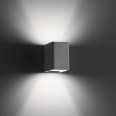 Fabbian Bijou Wall Uplight with White Painted Metal Frame and Structure