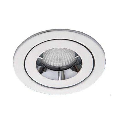 IP65 Chrome Fixed Shower Round Downlight Fire Rated with 85mm Cutout GU10 iCage Mini