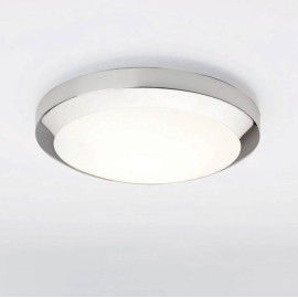 Dakota 300 Bathroom Ceiling Light in Polished Chrome and Glass Diffuser IP44 1x12W max. LED E27/ES, Astro 1129001