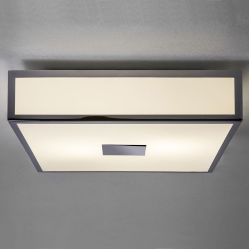 Mashiko 300 Classic Square Bathroom Light in Polished Chrome for Wall / Ceiling IP44 E27 60W Dimmable, Astro 1121005