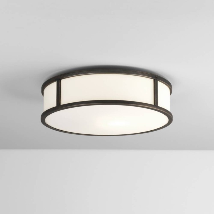 LED Round Chrome /Silver Bathroom Ceiling Light Fitting IP44 4000k Cool White 