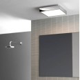 Taketa 400 LED Matt Nickel Bathroom Ceiling Light with Frosted Diffuser 27.4W 3000K IP44 Dimmable, Astro 1169015