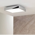 Taketa 400 LED Matt Nickel Bathroom Ceiling Light with Frosted Diffuser 27.4W 3000K IP44 Dimmable, Astro 1169015