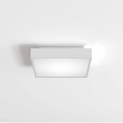 Taketa 400 LED Matt White Bathroom Ceiling Light with Frosted Diffuser 27.4W 3000K IP44 Dimmable, Astro 1169020