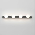 Cabaret 4 II Globe Bathroom Wall Light in Polished Chrome IP44 rated with Four Glass Globe Lamps G9 LED, Astro 1087009