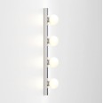 Cabaret 4 II Globe Bathroom Wall Light in Polished Chrome IP44 rated with Four Glass Globe Lamps G9 LED, Astro 1087009