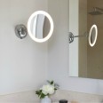 Mascali Round LED Vanity Mirror Light in Polished Chrome 2700K 5.3W IP44 Magnifying Mirror Astro 1373001 