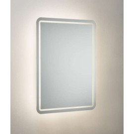 IP44 19W 600 x 450mm Backlit LED Bathroom Mirror with Demister, Shaver Socket and Motion Sensor Knightsbridge MLR6045SD