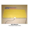 252x274mm Mirror Demister Pad 12W Self-adhesive and Double Insulated for Mist-free Mirror, BN Thermic MD-12