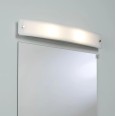 Curve Bathroom Wall Light Frosted Glass Switched 2 x 7W LED Candle E14 for Above Mirror Lighting, Astro 1010001