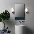 Bari Polished Chrome Bathroom Wall Light with White Opal Tube Diffuser IP44 G9 40W, Astro 1047001