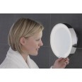 Catena Illuminated Round Polished Chrome Bathroom Mirror Adjustable Arm x5 Magnification 22W T5, Astro 1137001