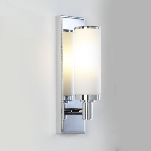 Verona Polished Chrome Bathroom Wall Light with Glass Shade IP44 rated 40W max. E14/SES, Astro 1147001