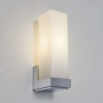 Taketa Polished Chrome Bathroom Wall Light with Acid Etched Glass Diffuser 7W LED Candle E14, Astro 1169001