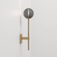 Tacoma Single Grande Bathroom Wall Lamp in Antique Brass (no Shade) 1 x 3W Max LED G9 IP44 rated, Astro 1429009