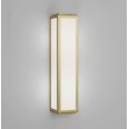 Mashiko 360 Classic Bathroom Wall Light IP44 in Matt Gold with White Diffuser 2 x E14 40W, Astro 1121037