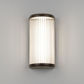 Versailles 250 Phase Dimmable LED Bathroom Wall Light IP44 Bronze with Ridged Diffuser 4.5W 3000K Astro 1380025
