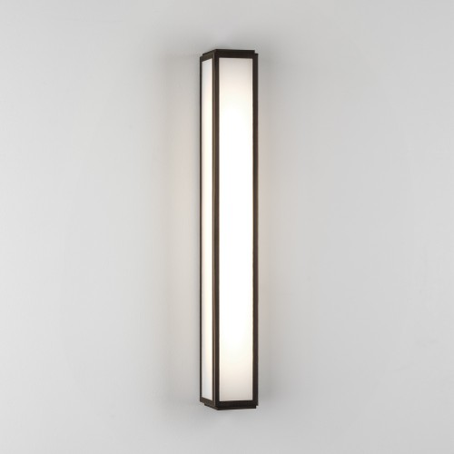 Mashiko 600 LED Bathroom Wall Light 10.6W 3000K IP44 Bronze with Frosted Diffuser, Astro 1121058