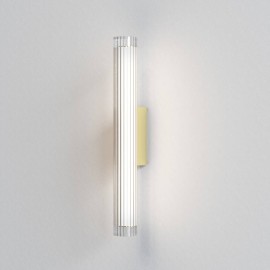 io 665 LED Bathroom Wall Light in Matt Gold with Glass Diffuser 8.3W LED 3000K 725lm Dimmable IP44 Astro 1409060