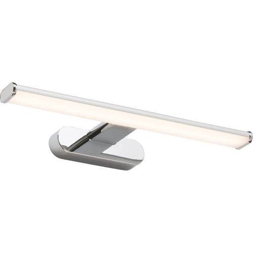 IP44 8W LED 3000K Bathroom Wall Light Lightweight Polished Chrome Effect and Opal Diffuser for above Mirror Lighting, Knightsbridge BWLED2