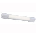 IP44 10W 3000K LED Light in White with Dual Voltage Shaver Socket, Switched Bathroom Wall Light