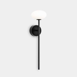 Bathroom IP44 Bloom Wall Lamp in Black with Round Diffuser 6.3W 2700K Non-Dimmable 262lm LEDS-C4 05-A011-05-M1