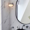 Pomy Switched Bathroom Wall Light IP44 in Polished Chrome with Opal Glass Diffuser 1x G9 LED