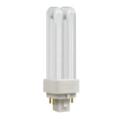 10W 4000K 4-Pin CFL Double Turn DE-Type Fluorescent Lamp Dimmable PLC-E G24q-1 Crompton CLDE10SCW
