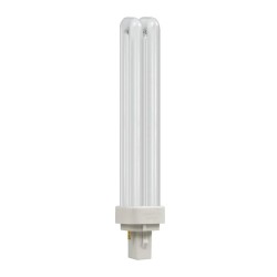 26W 3000K CFL Double Turn D-Type PLC Non-Dimmable Compact Fluorescent Lamp Crompton Lamps CLD26SWW