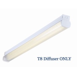 1 x 70W 6ft T8 Diffuser ONLY, single diffuser for T8170HF high frequency fluorescent battens