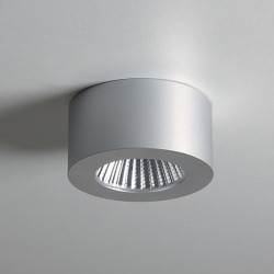 Samos Round Undershelf Surf 5W LED Light in Anodised Aluminium, LED Cabinet Light