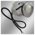 1.5W 3000K 95lm Round LED Surface / Recessed Cabinet Undershelf Downlight with 2m cable