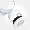 1.7W White Round LED Surface / Recessed Cabinet Downlight 3000K 160lm 240V with 2m Cable