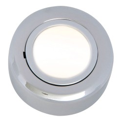 12V 20W Round Under Cabinet Light Fitting in Chrome with GX5.3 10W/20W Lamps Included