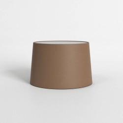 Tapered Round 250 Mocha Fabric Shade with E27/ES Shade Ring for Telegraph Wall Lamps, Astro 5035023