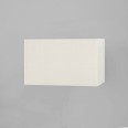 Rectangle 180 White Fabric Shade 120mm x 180mm Rectangular with E14/SES Shade Ring for Connaught wall Lamps, Astro 5011001