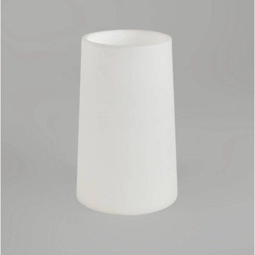 Cone 195 White Glass Shade with E27/ES Ring for Lago 280 Wall Bracket / Wall Lamp, Astro 5019001