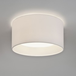 Bevel Round 450 White Fabric Shade for AX7056 3-Way Flush Plate (shade only), Astro 5021003