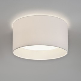 Bevel Round 450 White Fabric Shade for AX7056 3-Way Flush Plate (shade only), Astro 5021003