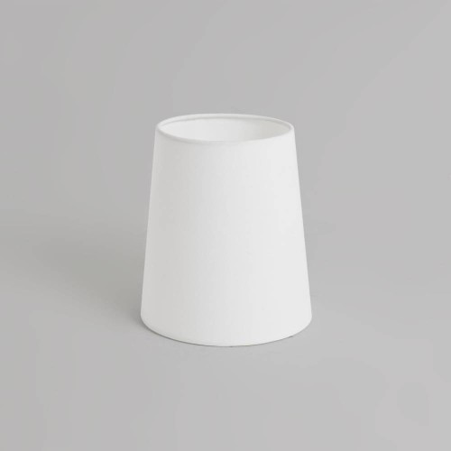 Cone 145 White Fabric Shade 145mm height x 140mm diameter with E14/SES Ring, Astro 5018008