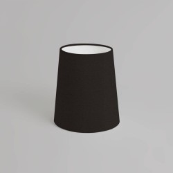 Cone 145 Black Fabric Shade 145mm height x 140mm diameter with E14/SES Ring, Astro 5018009