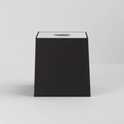 Ravello Tapered Square 175 Black Shade with diffuser and E27/ES Shade Ring for the Ravello Wall Lamps, Astro 5030003