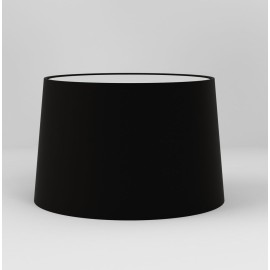 Tapered Round 250 Black Fabric Shade with E27/ES Shade Ring for Telegraph Wall Lamps, Astro 5035004