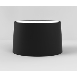 Tapered Round 330 Black Fabric Shade with E27/ES Shade Ring for Telegraph Table Lamps, Astro 5035007